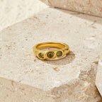 Galina Vintage Peridot Gold Ring - view 1