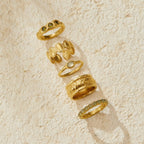Galina Vintage Peridot Gold Ring - view 6
