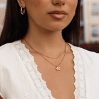 Isla White Flower Pearl Pendant Necklace - view 5