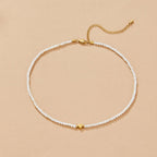 Selene White Bead Necklace - view 3