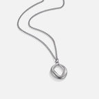 Zola Geometric Silver Necklace - view 1
