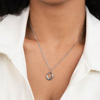 Zola Geometric Silver Necklace - view 3