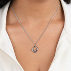 Zola Geometric Silver Necklace - view 2